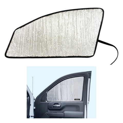 Side Window Front Seat Sunshade for 2020-2025 GMC Sierra 2500 3500 - 4Dr Crew Cab (Set of 2)