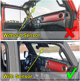 Front Windshield Sunshade for 2020-2025 Jeep Gladiator Pickup - Adaptive Cruise Control Sensor