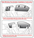 Side Window Rear Seat 2nd Row Sunshades for 2011-2017 Nissan Quest Minivan (Set of 2)